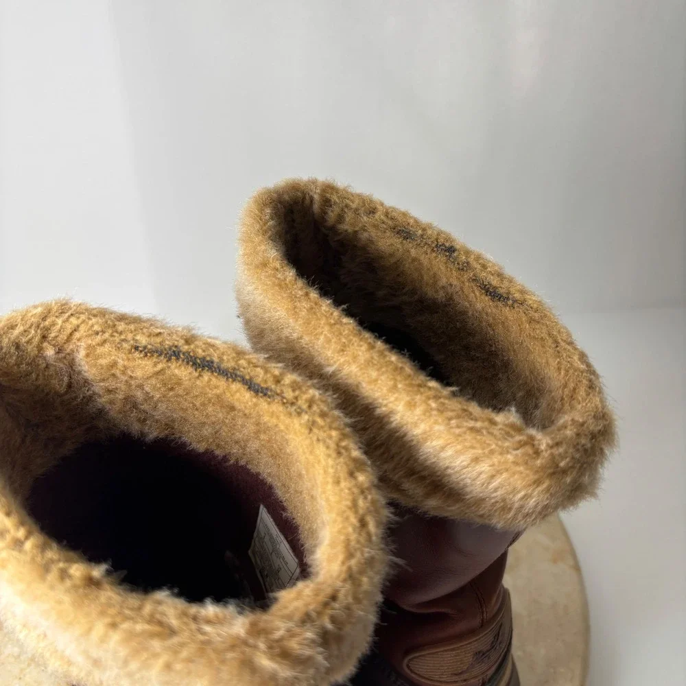 Chaco Borealis MidSpice‎ Women's Leather Fur Lined Winter Boots Size 8